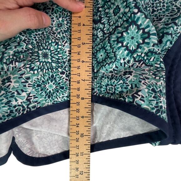 Vissla Blue Green Floral Mosaic Boardshorts Upcycled Stretch Swim Trunks Sz 33 - Picture 9 of 9